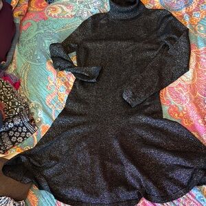 Glitter sweater dress